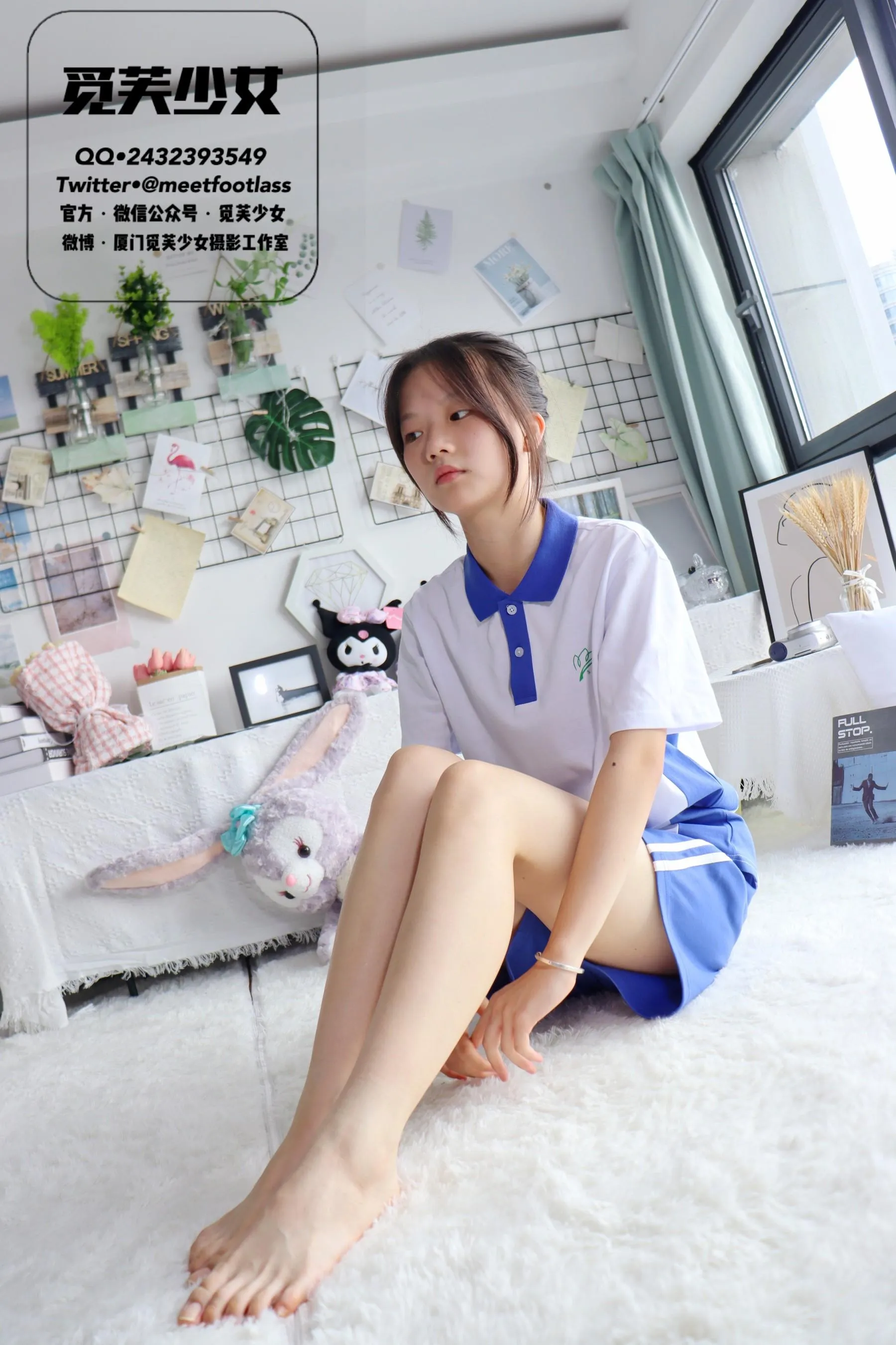 [觅芙少女]NO.002 怀念17岁的校服与蝉鸣交织的夏天 [106P]插图6